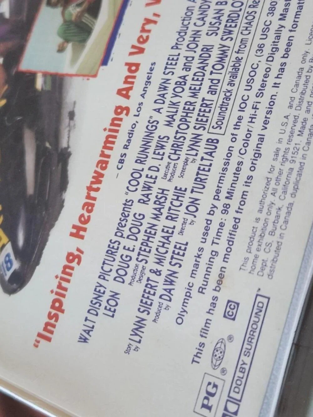 Cool Runnings - 1993 - Clamshell VHS